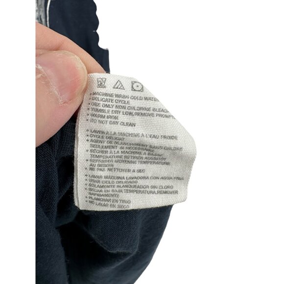 Braves Baseball T-Shirt Navy Red Accents New Era Women's XS 100% Cotton - Picture 3 of 10